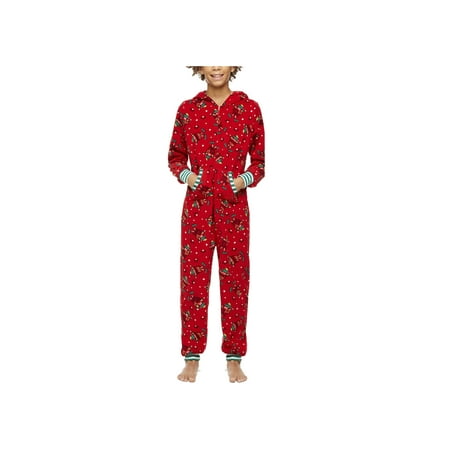

Afunbaby Christmas Family Matching Hoodie Pajamas Jumpsuit Reindeer Pattern Long Sleeve Romper Zipper Pjs for Women