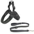 thumbnail image 2 of Flmtop Harnais pour Chien Réglable Outil de Traction Antidéflagrant Fournitures Durables pour Animaux de Compagnie Extérieur Noir, 2 of 9