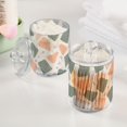 thumbnail image 5 of Terrazzo Floor Pattern Bathroom Canisters Set of 4 Translucent Plastic Storage for Cotton Pads and Floss, 5 of 7