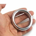 thumbnail image 2 of 1.75" 2" Thick Heavy Stainless Steel Metal Silver Cock Ring Male Penis Enhancer, 2 of 8