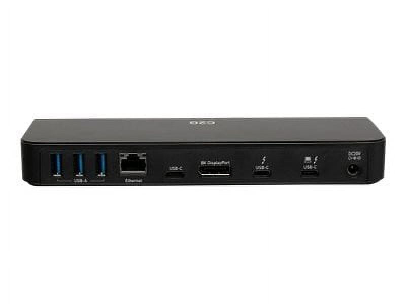 C2G Thunderbolt 3 8K Docking Station - DP, Ethernet, USB, SD, 3.5mm, Power - for Notebook - 85 W - Thunderbolt 3 - Network (RJ-45) - DisplayPort - Audio Line Out - Wired