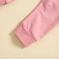 thumbnail image 2 of Quealent Boys Girls 2 Pieces Sweat Suit Unisex Baby Boy Winter Clothes Toddler Baby Boy Fall Clothes Letter Print Crewneck Sweatshirt Top Pants Set Winter Outfits Red,12-18 Months, 2 of 5