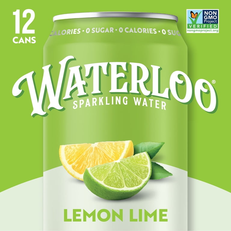 Waterloo Lemon-Lime Sparkling Water, 12 fl oz, 12 Pack photo 5