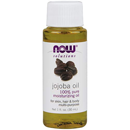 NOW Solutions, Jojoba Oil, 100% Pure Moisturizing, Multi-Purpose Oil for  Face, Hair and Body, 1-Ounce 