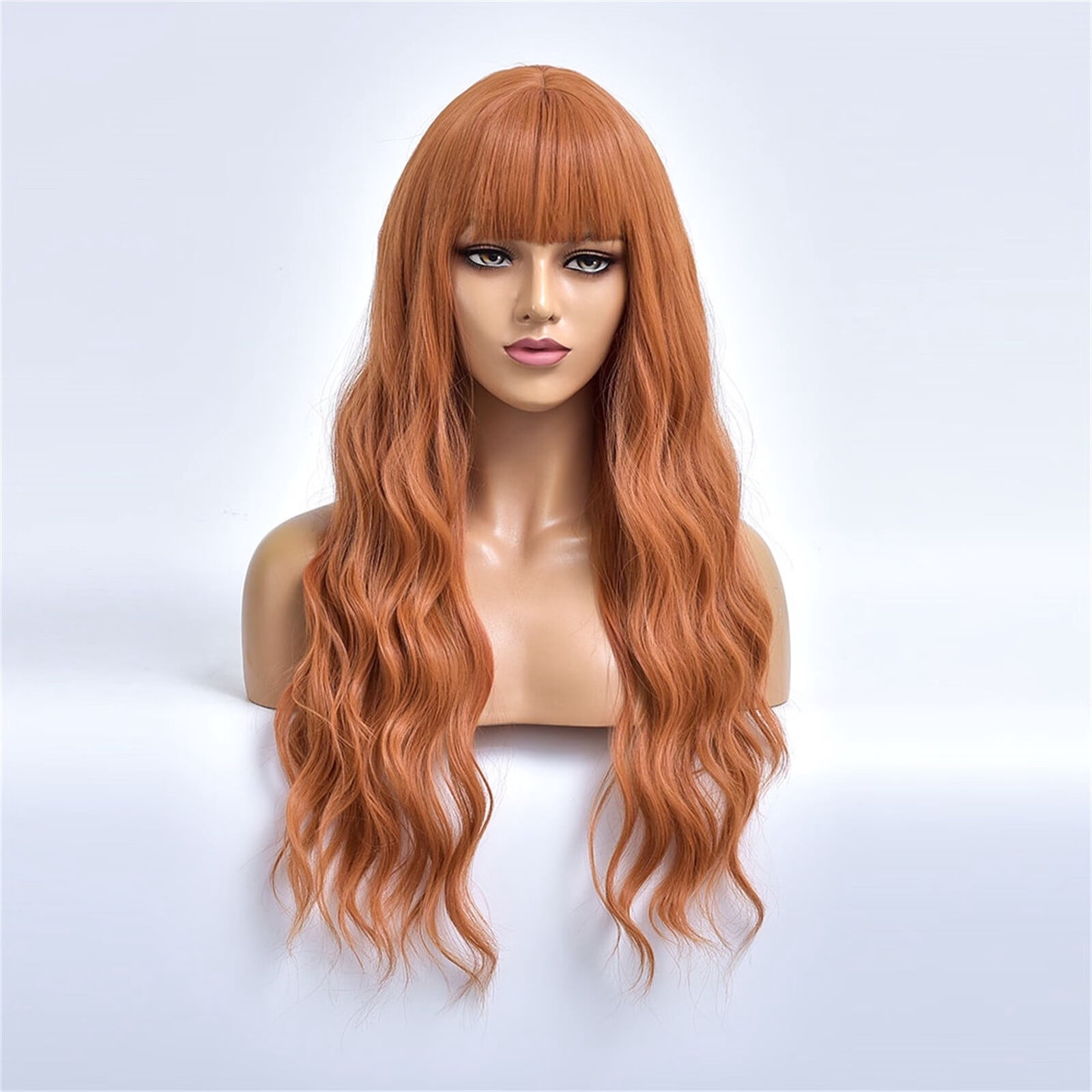 DOPI Human Hair Wigs For Women Black Color Natural Lace Hair Women's Fashion Wig Brown Synthetic Hairshort Wigs hair Wave W