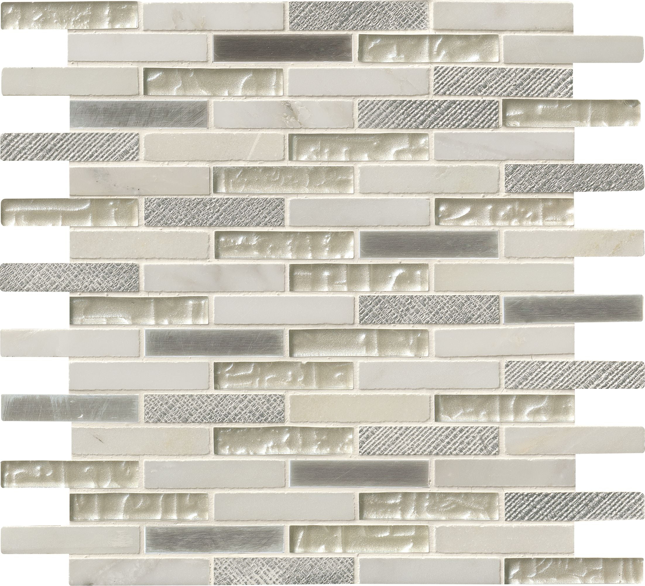 MSI Ocean Crest Brick 12 in. x 12 in. x 8 mm Glass Metal Stone Mesh-Mounted Mosaic Wall Tile (10 sq. ft. / case) MSI Ocean Crest Brick 12 in. x 12 in. x 8 mm Glass Metal Stone Mesh-Mounted Mosaic Wall Tile (10 sq. ft. / case)