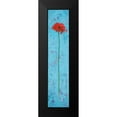 thumbnail image 2 of Pinto, Patricia 8x24 Black Modern Framed Museum Art Print Titled - Blue Tiny Flower I, 2 of 5