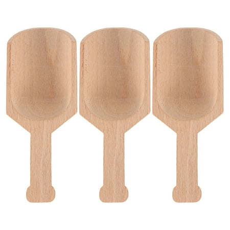 

unbranded 3 Pcs Bath Salt Spoons Reusable Tea Spoon Wear-resistant Bath Salt Scoop Ice Tea Scoop Wooden Spoon 10.5X4X2CM