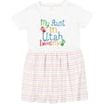 thumbnail image 3 of Inktastic My Aunt in Utah Loves Me Girls Toddler Dress, 3 of 5