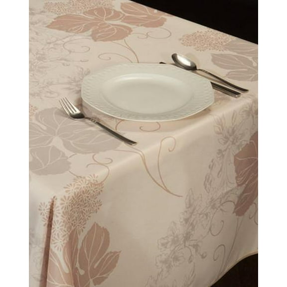 Autum 100% Polyester, Stain Resistant Tablecloth Circle Diameter 63 inch