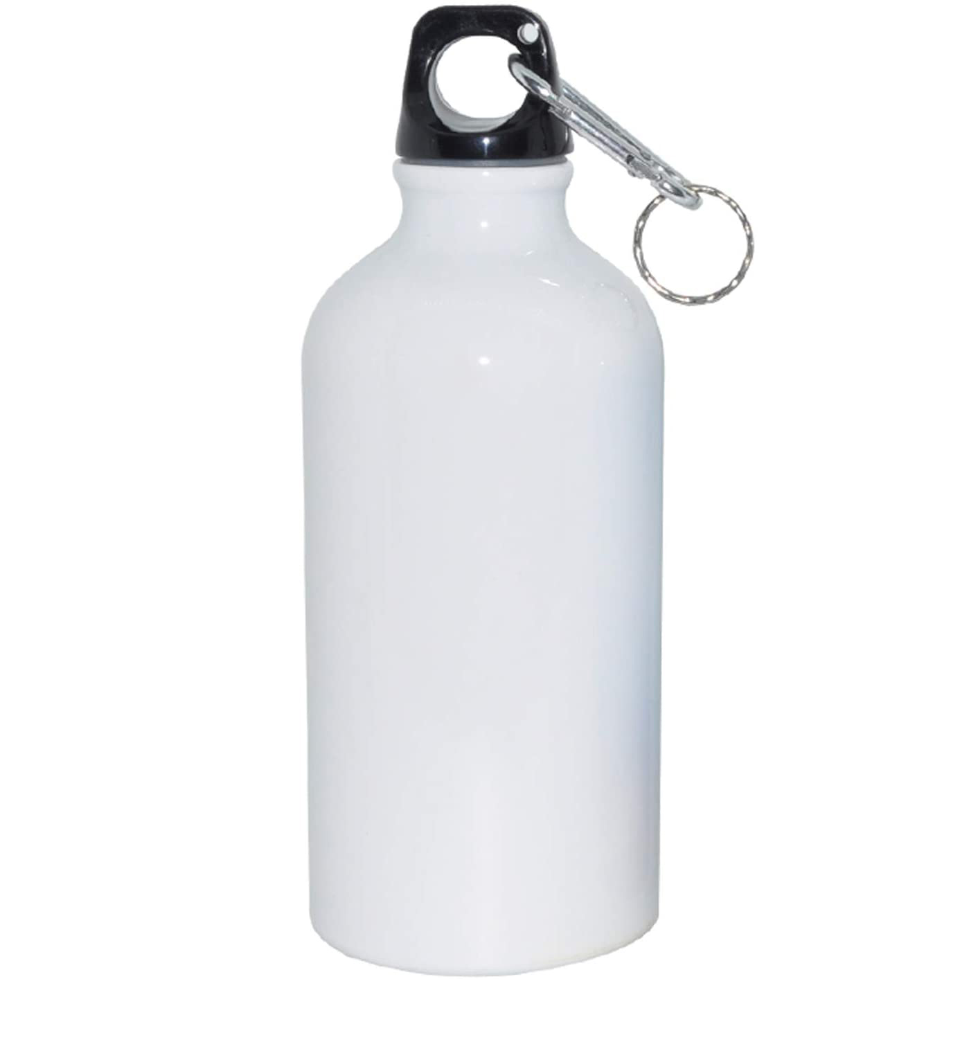 Techtongda 20 pcs 500ml Blank Aluminium Water Bottle Heat Transfer Sports Bottle White