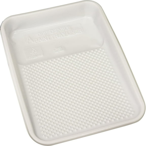 Linzer Plastic Tray Liner - Disposable, White - 10 Pack