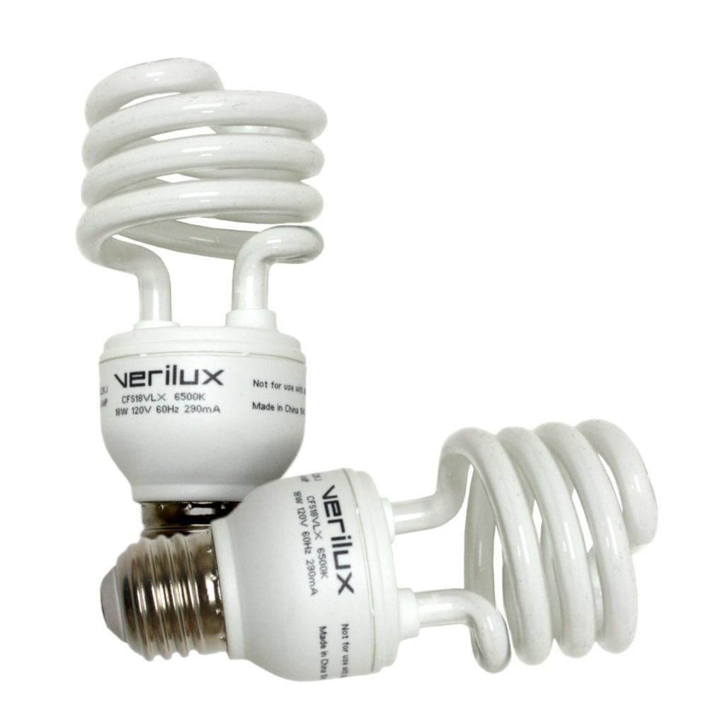 TCP 60 Watt CFL 6 Pack Non-Dimmable Spiral Light Bulbs Green Party Bulbs 