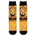 thumbnail image 2 of ODD SOX – Lion Face Animal Novelty Crew Socks – Gender Neutral  Size Large – Comfy Cotton Blend –, 2 of 6