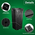 thumbnail image 3 of 50pcs Plastic Deep Plant Nursery Pots - 9.8" Tall Black Tree Pots with Drainage Holes for Seedlings Indoor Outdoor Gardening, 3 of 7