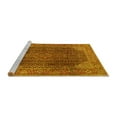 thumbnail image 2 of Ahgly Company Machine Washable Indoor Round Persian Yellow Traditional Area Rugs, 3' Round, 2 of 4