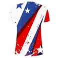 thumbnail image 5 of Runfenguu Men's Casual Shirts Crew Neck America Flag Graphic Printed Short Sleeve T-Shirt Summer Beach Tee Shirt, 5 of 5