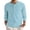 #256Blue, variant on Mens Waffle Long Sleeve Shirt Casual Button Down Thermal Henley Shirts Lightweight Plain Fall Tshirts Pullover