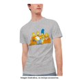 thumbnail image 1 of Playera Simpsons Talla G Manga Corta con Estampado Gris Jaspe, 1 of 3