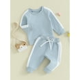 thumbnail image 5 of Lamuusaa Baby Girls 2-piece Outfit,Long Sleeve Sweatshirt with Elastic Waist SweatpantsClothes, 5 of 9