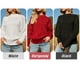 thumbnail image 5 of Suéter de las mujeres Suéter de punto para mujer, cuello alto, manga de linterna, jersey de punto con cable, jersey cálido informal, tops 1 1, 5 of 5