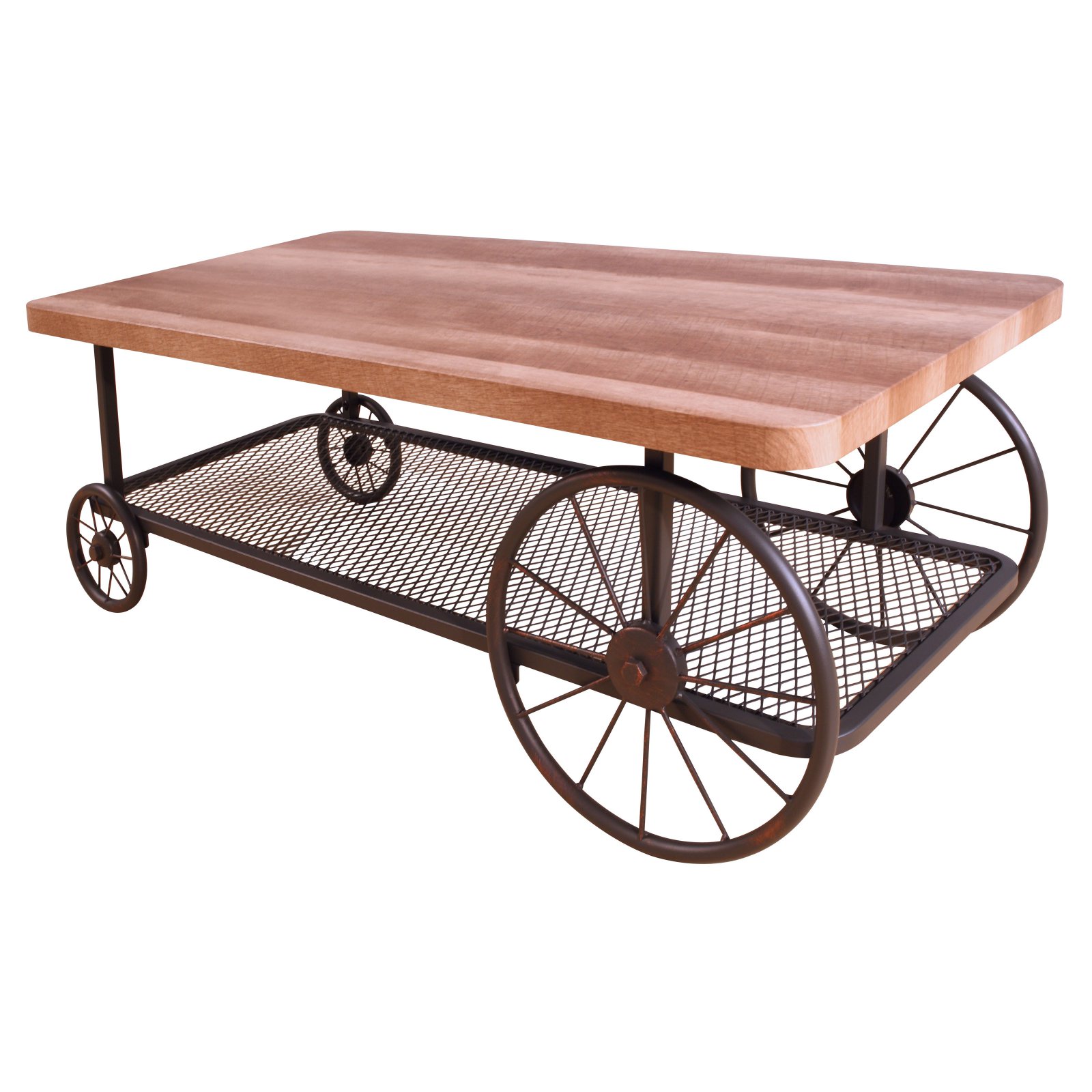 ACME Francie Coffee Table Oak & Antique Gray Walmart