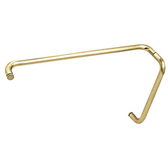 CRL BMNW12X24BR Brass 12" Pull Handle and 24" Towel Bar BM Series Combination Without Metal Washers