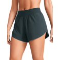 thumbnail image 1 of Shorts CRZ YOGA cintura media estilo delfín con abertura lateral 10 cm XS, 1 of 5
