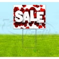 thumbnail image 1 of Sale With Hearts (18" x 24") Yard Sign, Includes Metal Step Stake, 1 of 6