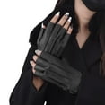 thumbnail image 6 of Genuine Leather Women Half Finger Dress Gloves, 6 of 6