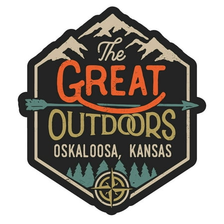 

Oskaloosa Kansas The Great Outdoors Design 4-Inch Fridge Magnet