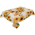 thumbnail image 3 of Sunflowers Vintage Newspaper Table Cloth Waterproof Dining Tablecloth Kitchen Decorative Coffee Cuisine Party Table Cover, 3 of 7