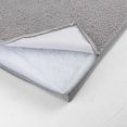 thumbnail image 4 of Sherry Kline Sherpa Velvet Zippered Reversible Crate Mat (Grey Velvet Reverse to Grey Fur, 24" x 36" x 2.5"), 4 of 5