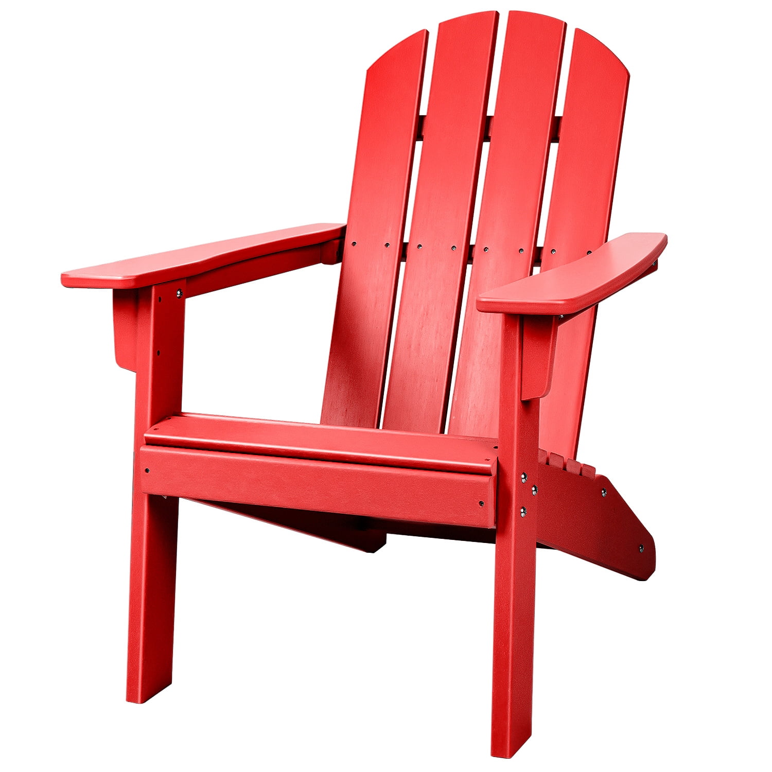 Lacoo Adirondack Chair HDPE Resin Adirondack Chairs, Red