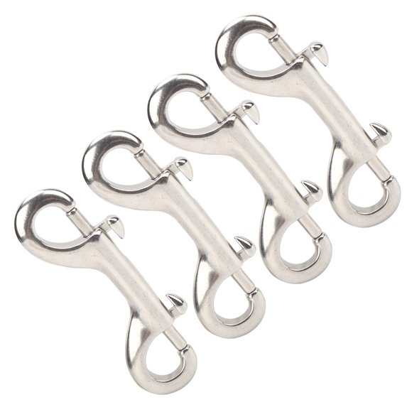 L90MM Marine Stainless Steel 316 Double End Bolt Clips Heavy Duty Snap Hook for Pet Chain,
