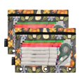thumbnail image 2 of Retro Groovy Flowers Mushrooms 2 Pack Pencil Pouch for 3 Ring Binder Smooth Zipper Folders with Pockets Clear Window Pencil Case, 2 of 6