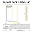 thumbnail image 3 of 28" x 80" 5 Paneled Solid Wood Sliding Doors White Pantry Sliding Pocket Door With Hardware Kit / Soft Close, 3 of 9