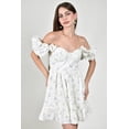 thumbnail image 1 of Vestido corto estampado floral Roman Fashion /Juvenil, 80208 (Lila) lila G, 1 of 6