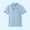 Blue, variant on CYRBOKO Boys Short Sleeve Polos, Striped Collared Casual Cotton School Uniform Tops Gray Size 9-10 T