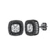 thumbnail image 1 of Pendiente de botón PROSTEEL para Hombre con runas vikingas Piedra de nacimiento de plata esterlina Abril Diamante cuadrado Hip Pop punk Circonita cúbica negro, 1 of 6