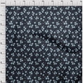 thumbnail image 4 of oneOone Polyester Spandex Navy Blue Fabric Floral Craft Projects Decor Fabric Printed By The Yard 56 Inch Wide, 4 of 4