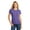 Purple Frost, variant on District Made Ladies Perfect Tri Crew Tee-XS (White)