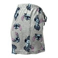 thumbnail image 2 of Disney Stitch Playful All over Print Junior Knit Short, S-2XL (Women's), 2 of 3