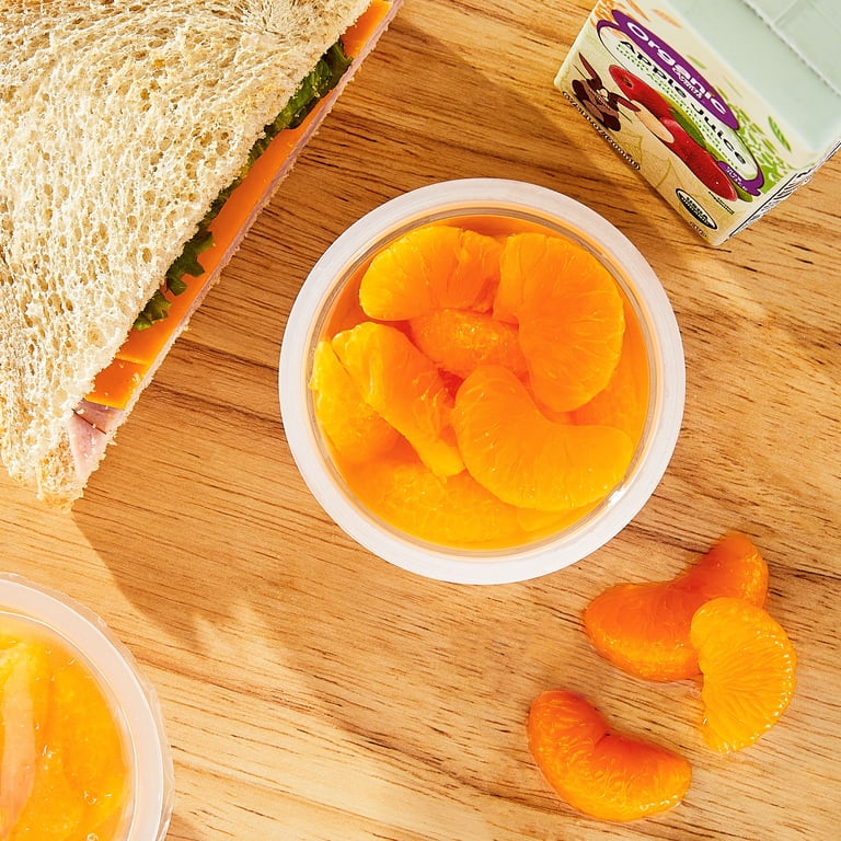6 pack) Great Value No Sugar Added Mandarin Oranges, 4 oz, 4 Count