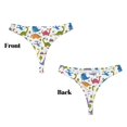 thumbnail image 3 of Balery Cute Dinosaur Tangas de Algodón para Mujer con Estampado – Ropa Interior Sexy, Transpirable, G-string-X-Small, 3 of 6
