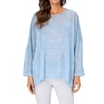 thumbnail image 5 of BSDJILFG Bikini Cover Ups for Women Casual Short Sleeve Tees See Sheer UV Protection Lightweight Cropped Crewneck Pullover Shirts, 5 of 8