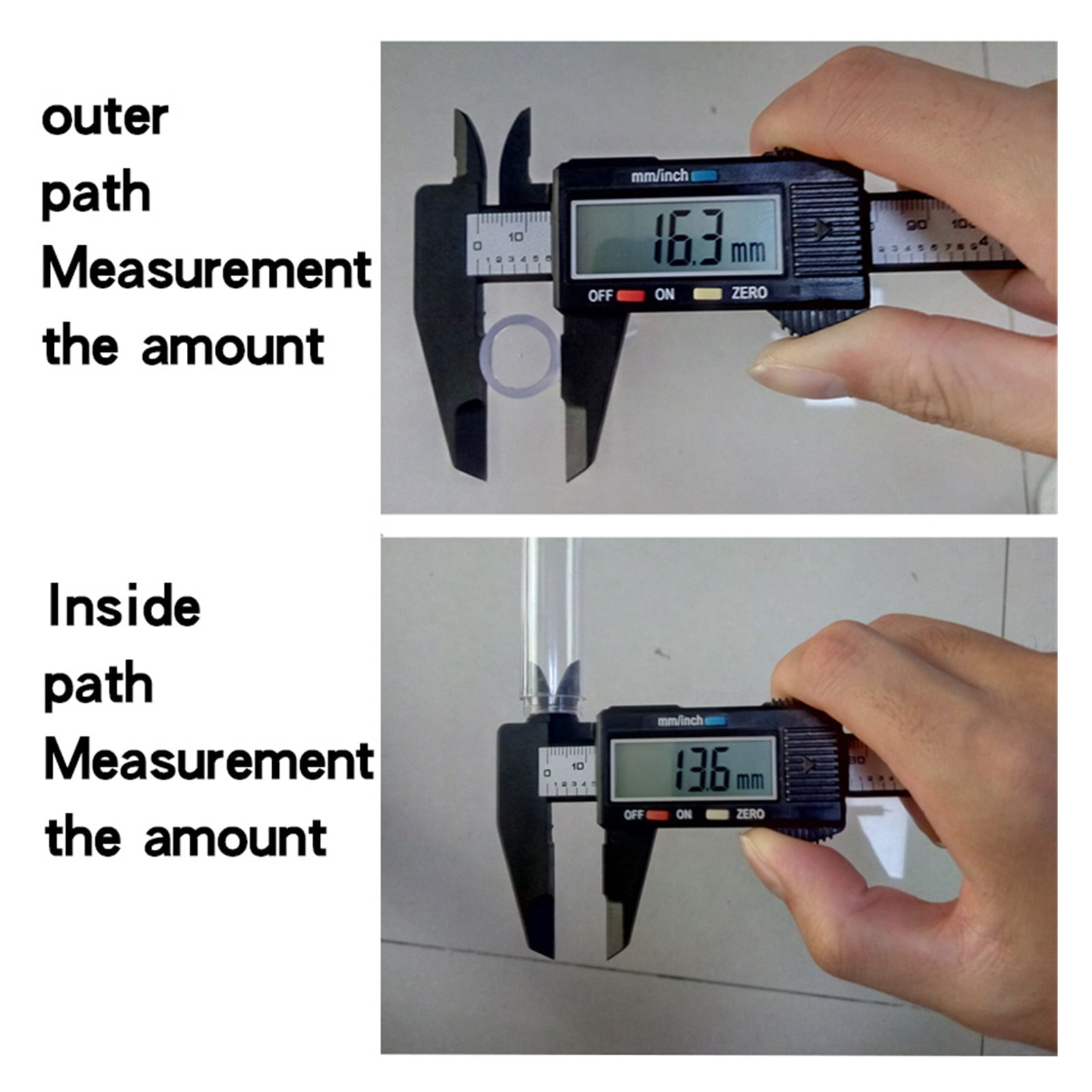 100mm 150mm Electronic Digital Caliper 6 Inch Carbon Fiber Vernier Caliper Gauge Micrometer Measuring Tool Digital Ruler ,Easy to Operate