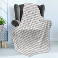 thumbnail image 4 of Antique Oriental Soft Flannel Fleece Throw Blanket, Abstract Geometric Floral Shapes Folk Boho Blooms Design, Cozy Plush for Indoor and Outdoor Use, 60" x 80", Orange Blue and Sea Green, by Ambesonne, 4 of 5