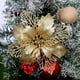 thumbnail image 3 of Fiudx Floral Navideño, Plástico Brillante, Elegante Decoración para Árbol, Corona Festiva, Adorno para Caja de Regalo, Ideal para Fiestas En Casa, Ideal para Los Amantes de Las Fiestas. Incluye 12 Pi, 3 of 5