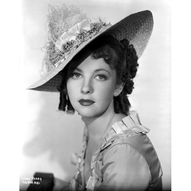 Linda Perry on a Hat Portrait with White Background Photo Print (8 x 10